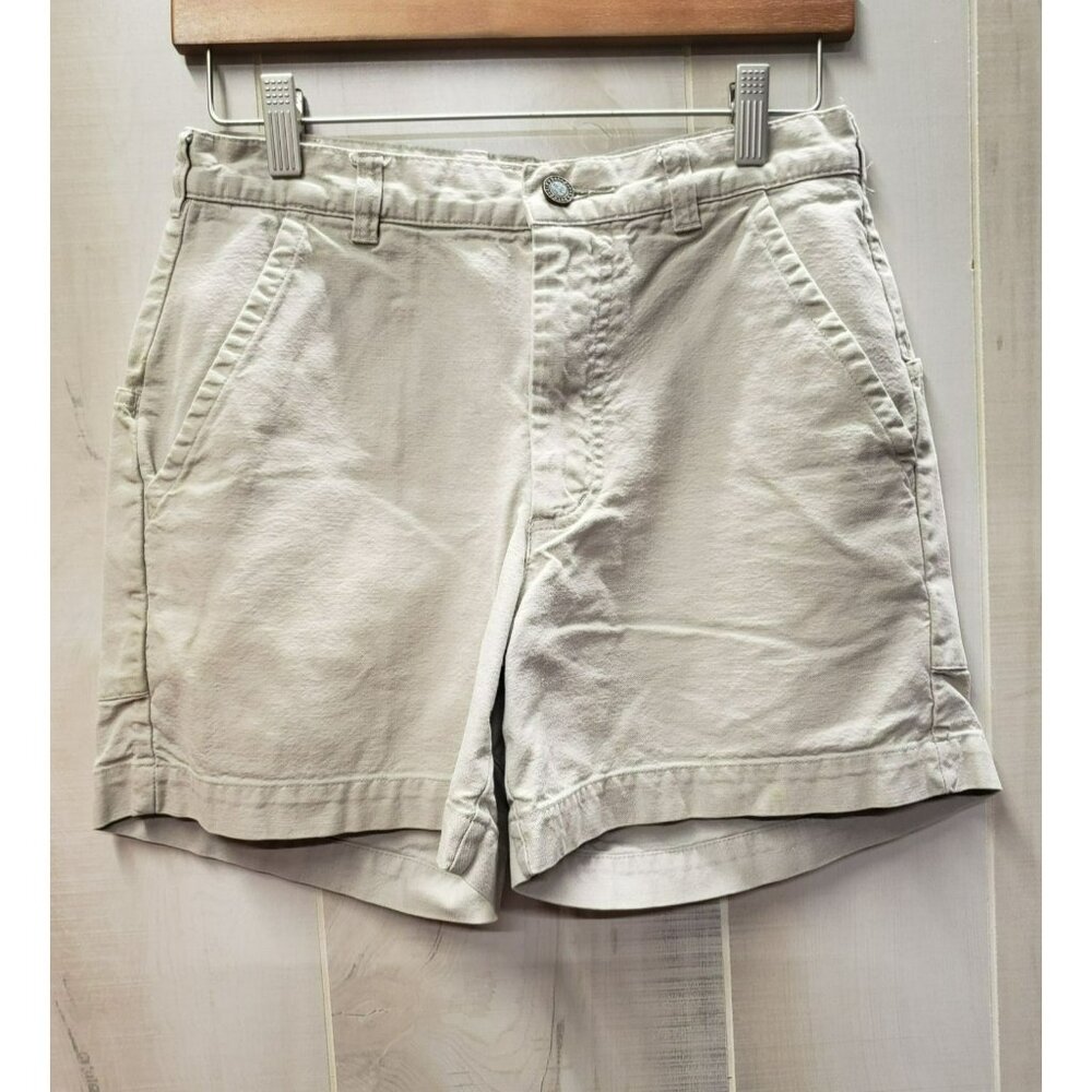 Patagonia Womens Organic Cotton Casual Shorts, Size 28, Beige, 5" inseam